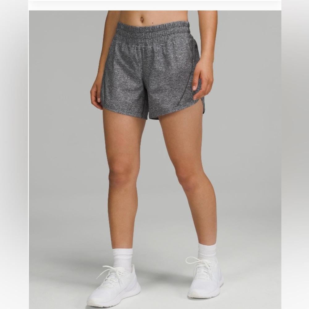 Lululemon Track That Mid Rise Shorts, 5” size 10. Versatile gray